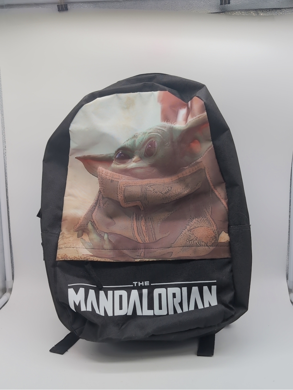 Star Wars The Mandalorian Baby Yoda Black Backpack Bioworld